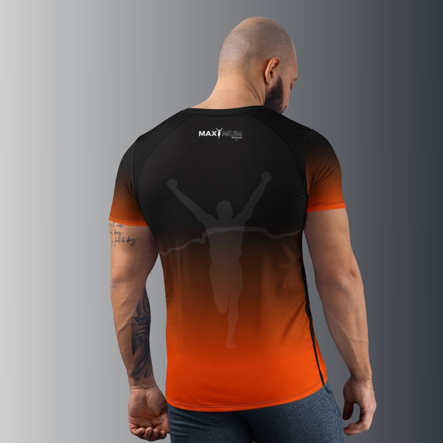 Men's MX Fade Performance Tee (Orange/Black)