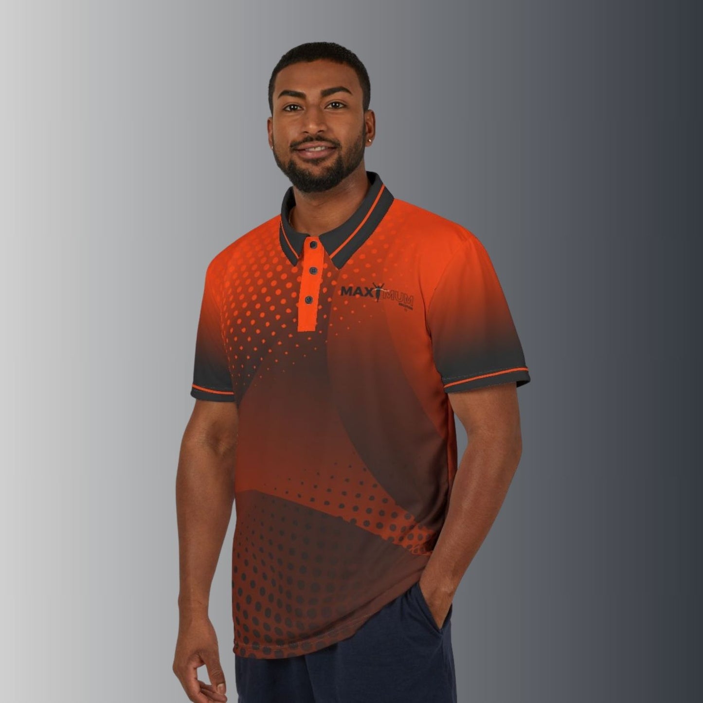 Men's MX Precision Polo – Orange Pulse