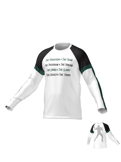 Men's Legacy Script Contrast Long Sleeve – Football Edition