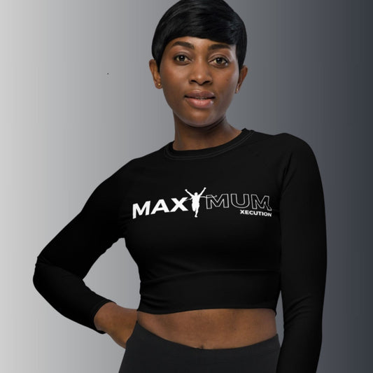 Max Femme Long Sleeve Crop (Black)