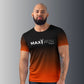 Men's MX Fade Performance Tee (Orange/Black)