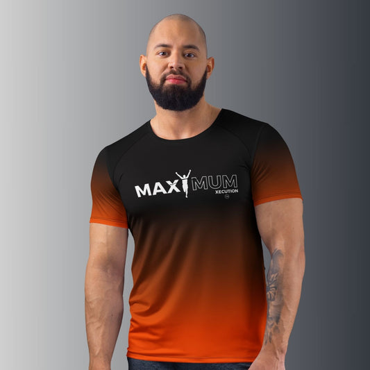 Men's MX Fade Performance Tee (Orange/Black)
