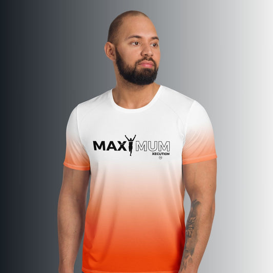 Men's MX Fade Performance Tee (White/Orange)