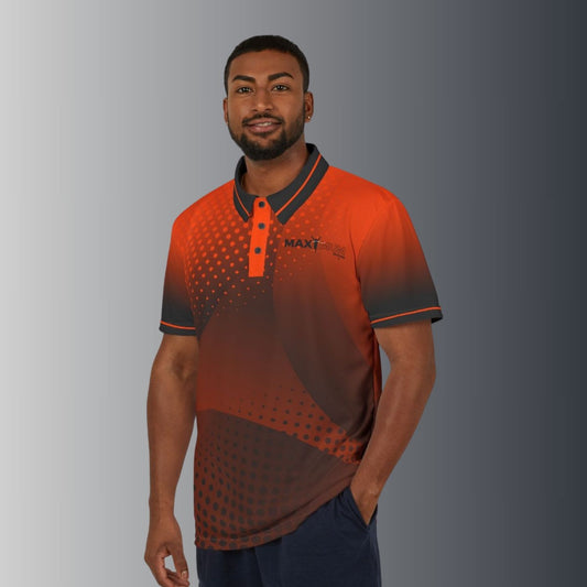 Men's MX Precision Polo – Orange Pulse